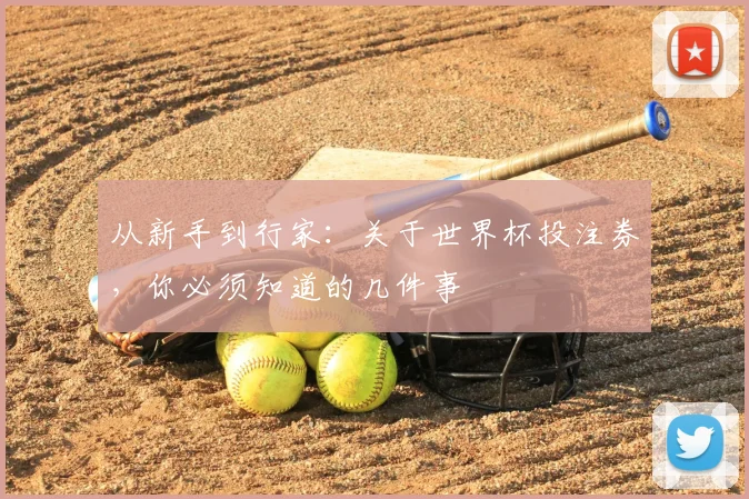 从新手到行家:关于世界杯投注券,你必须知道的几件事