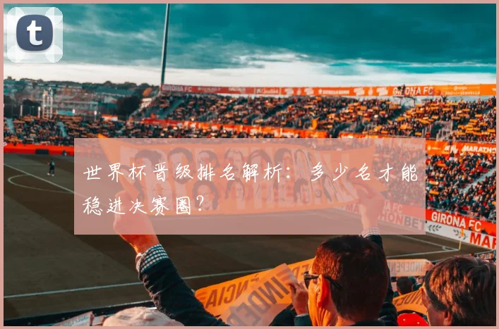 世界杯晋级排名解析：多少名才能稳进决赛圈？