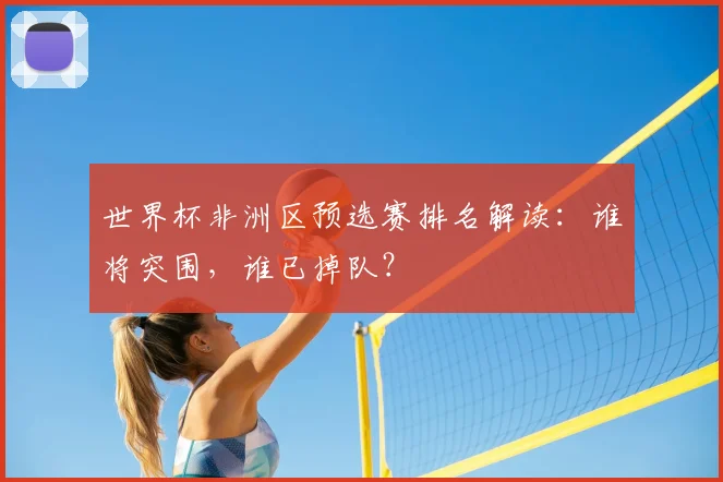 世界杯非洲区预选赛排名解读:谁将突围,谁已掉队?