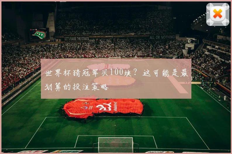 世界杯猜冠军买100块?这可能是最划算的投注策略