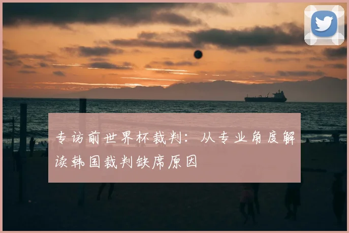 专访前世界杯裁判:从专业角度解读韩国裁判缺席原因